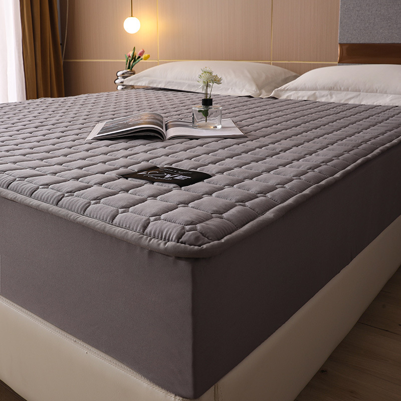 Quilted Bed Cover Single-piece Thickened Bed Sheet Four Seasons Bedspread Mattress Protector Dustproof Bedspread Bed Cover Full Enclosure