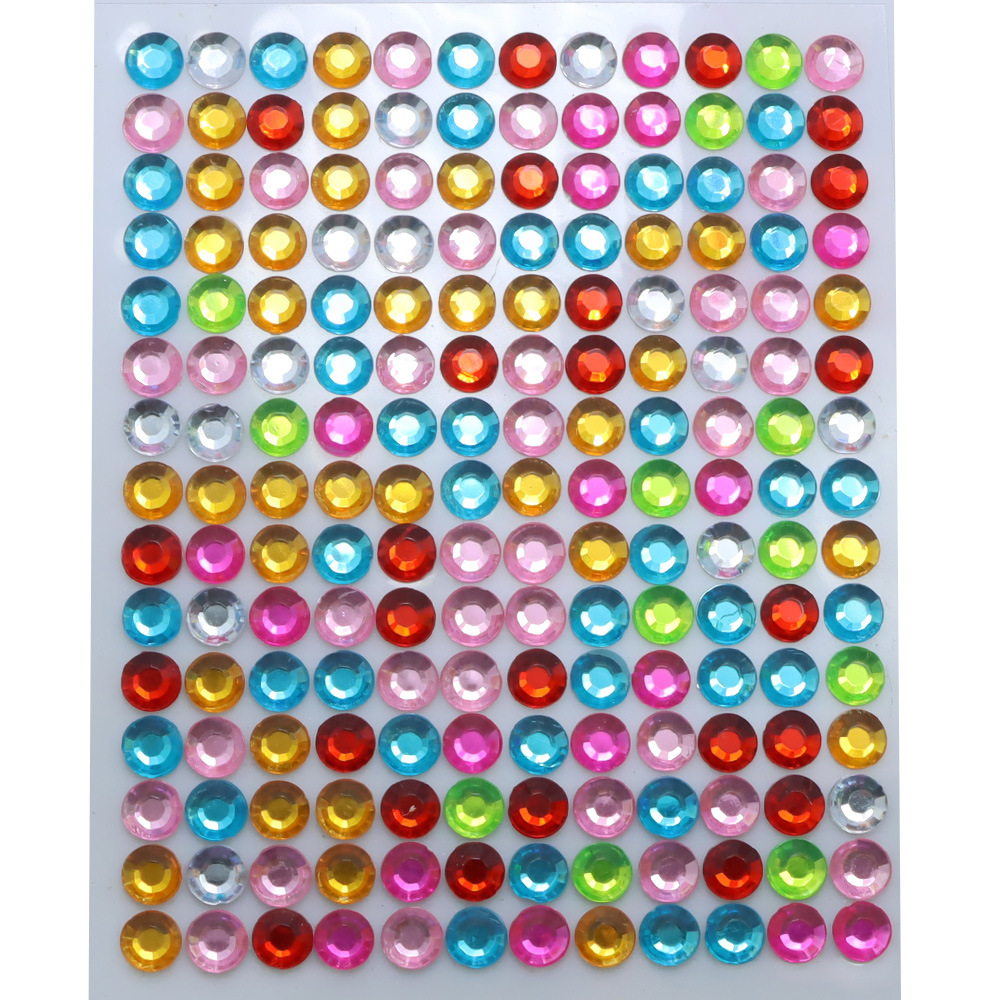 Children's DIY painting decorative acrylic crystal diamond stickers children's toy materials spot wholesale single diamond stickers