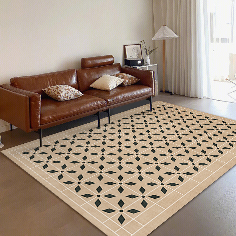Middle ancient living room carpet art aesthetic sofa coffee table blanket home stain-resistant floor mat vintage sofa coffee table carpet