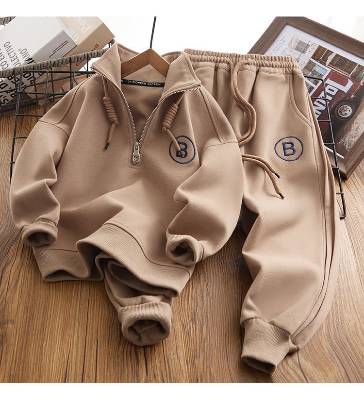 Picture of Children's sweater sports suit 2023 new large children's autumn western style boys loose clothes fat children's spring and autumn