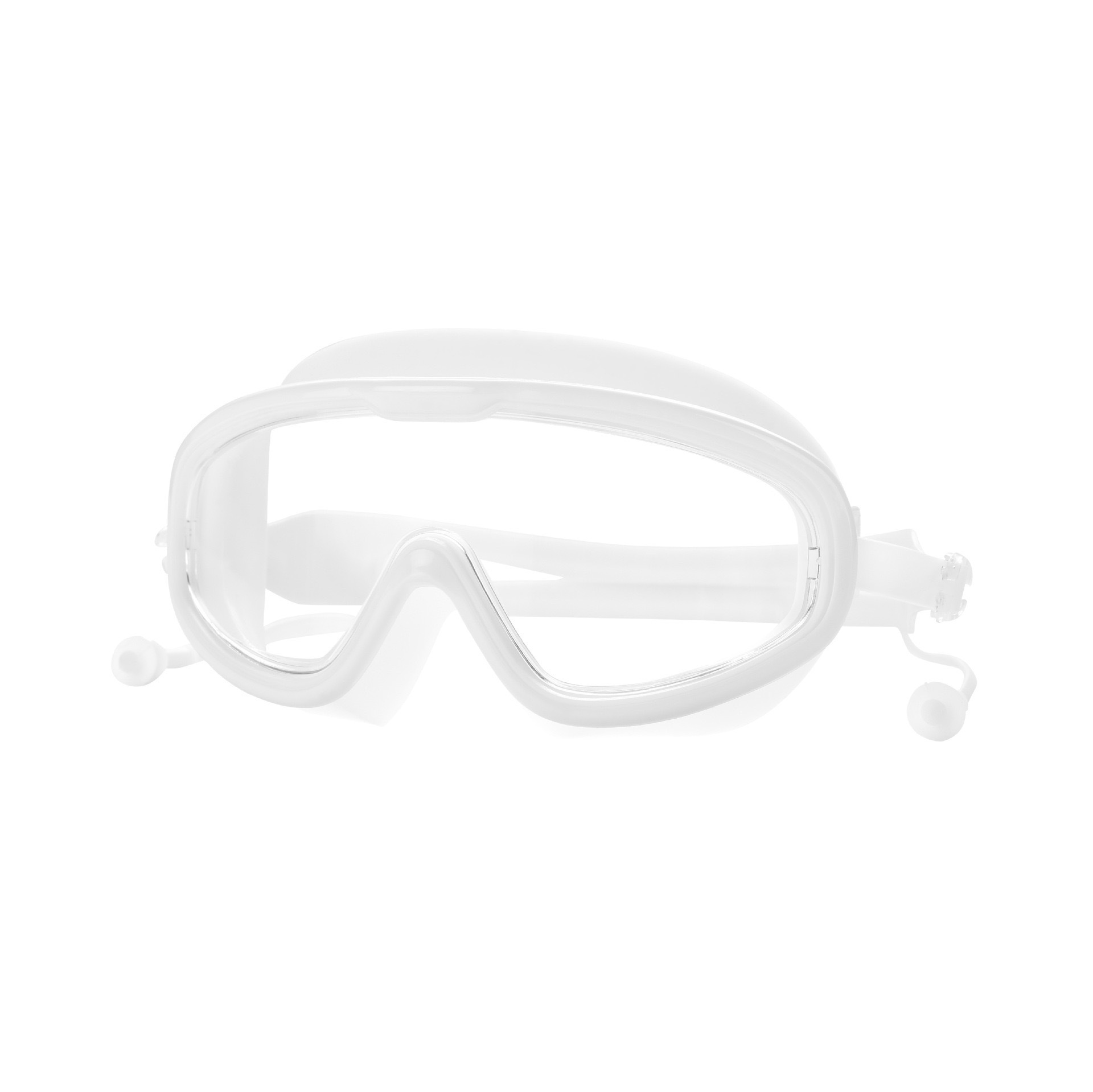 Picture of Silicone Goggles HD Swimming Goggles Anti-fog HD Eye-free Adult Swimming Goggles Silicone Earplugs Large Frame Swimming Goggles Waterproof