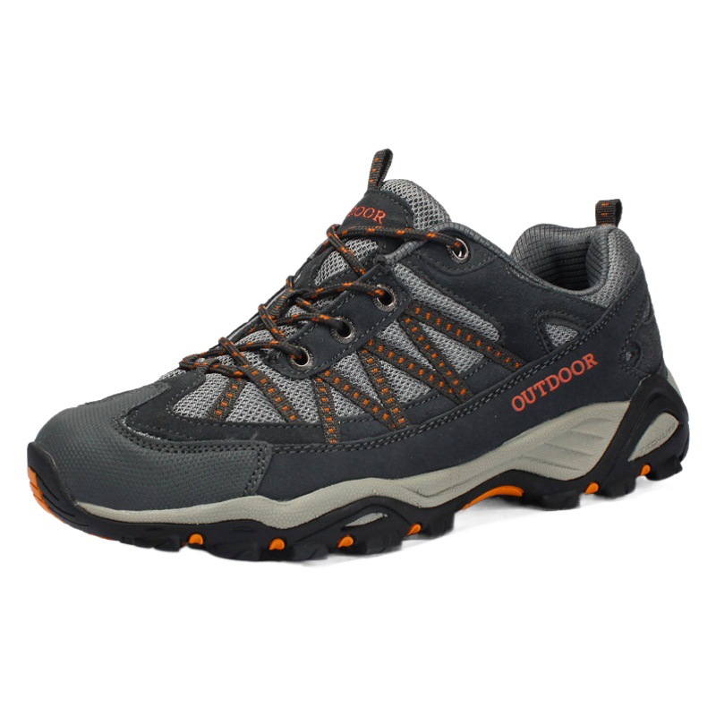 Spring and Autumn New Genuine Leather Outdoor Hiking Shoes Cross-border Explosions Men's Hiking Shoes Breathable Lightweight Sports Shoes for Women