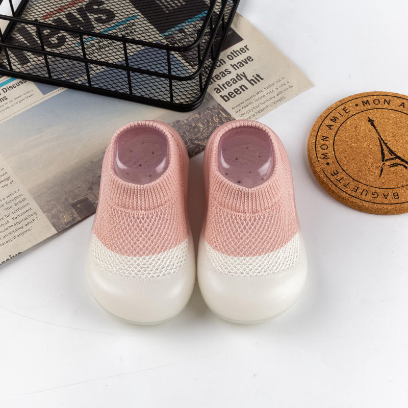 Picture of Summer New Baby Toddler Shoes Soft Sole Children's Socks Shoes Infant Floor Shoes Tile Mesh Shoes Breathable Learning to Walk