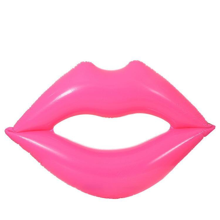 Picture of Cross-border new ins net red shooting bar water red lips red love inflatable floating swimming ring
