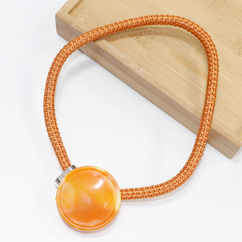Picture of Cross-border spot running volume a pair of curtain buckle jade material accessories binding curtain accessories binding rope curtain binding