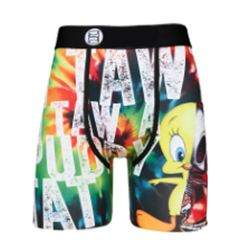 Picture of Men's Underwear Cartoon Print Men's Quick-Drying Boxer Briefs Sports Underwear Fitness Extended Underwear Men's Wholesale