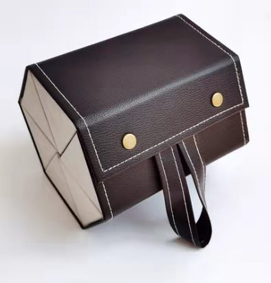 Wholesale multi-functional jewelry glasses storage box multi-plaid gift box pu high-end handmade sunglasses box