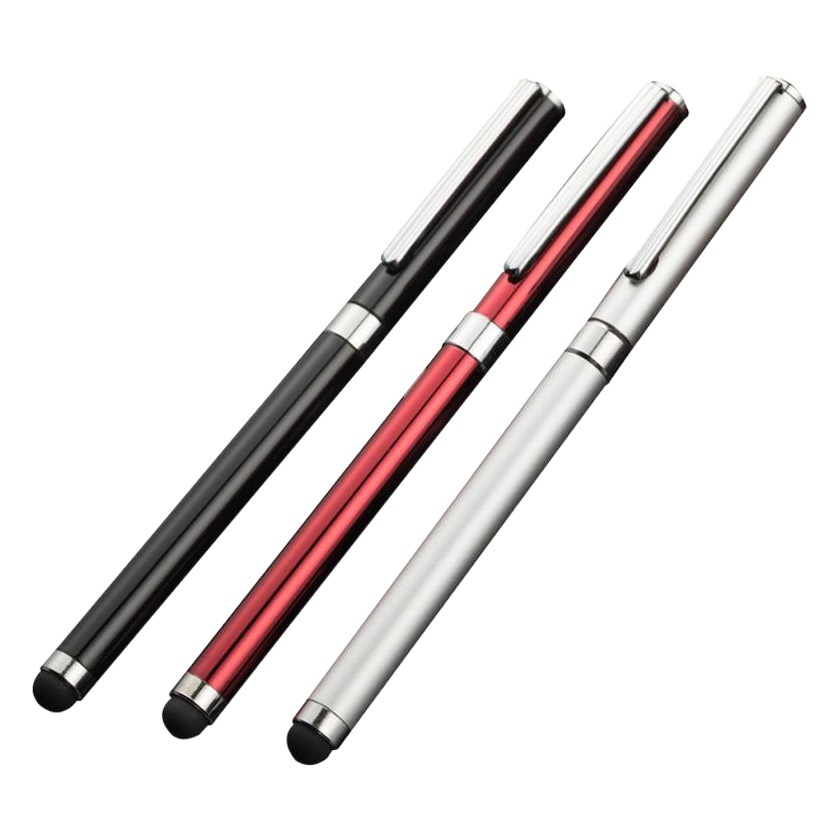 iPad Metal Touch Screen Pen Multicolor Business Touch Capacitive Pen Dual-purpose Neutral Pen Factory Printed logo