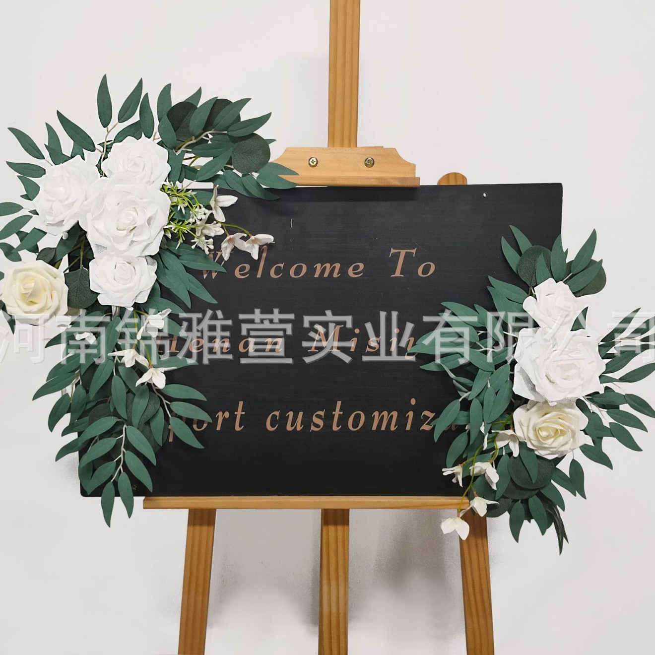 Picture of Cross-border Amazon artificial arch simulation flower wedding tag flower welcome flower row background decoration manufacturers supply