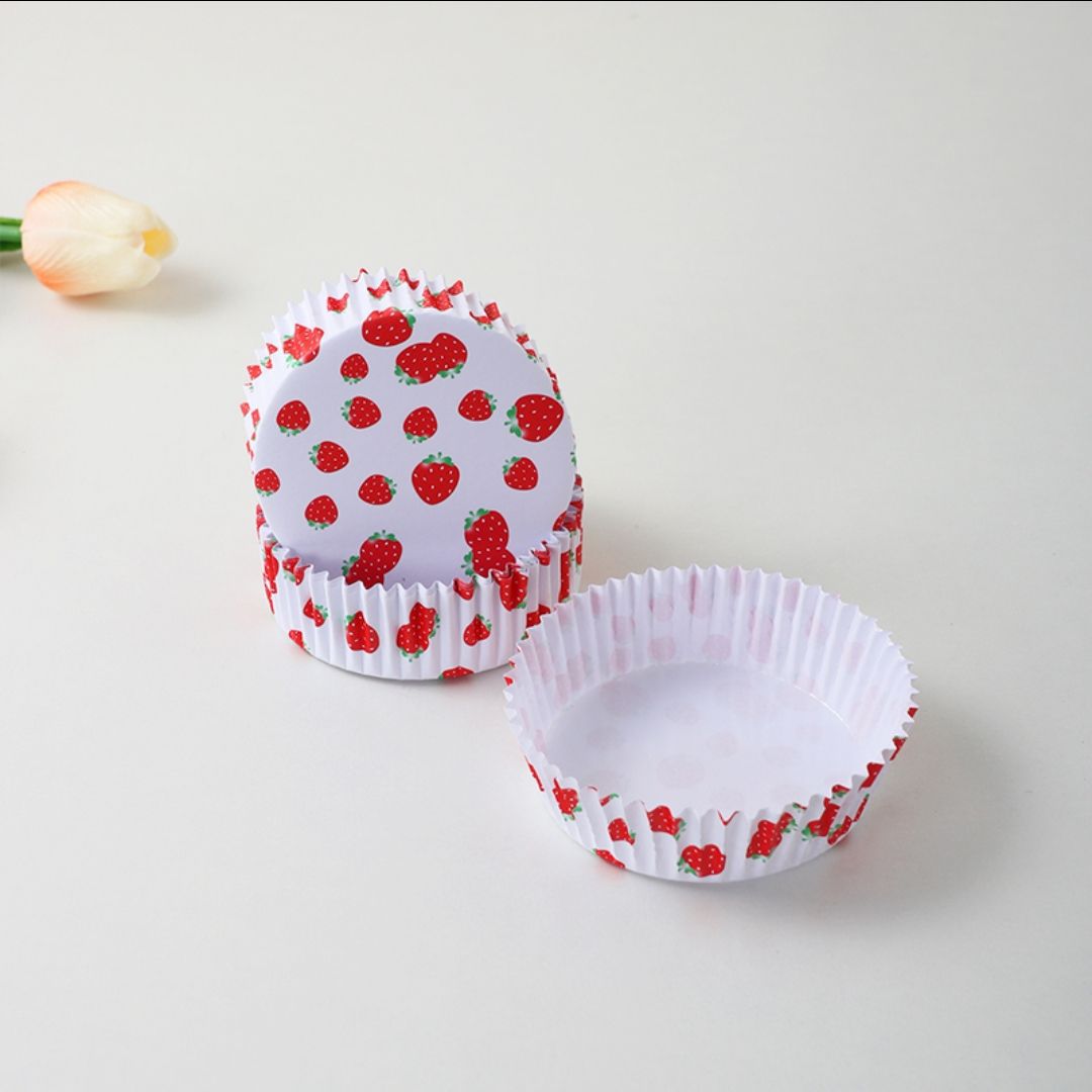 Picture of [100 PCs] Bread Paper Tray Cake Base Pineapple Paper Tray Paper Cup Film Baking Paper Tray Bread