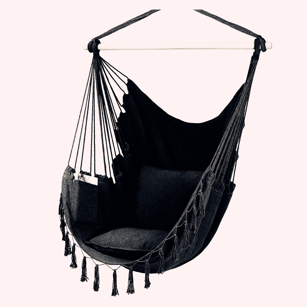 Picture of Amazon Courtyard Garden Outdoor Hammock Balcony Cotton Hanging Chair Leisure Student Swing Factory Wholesale Foreign Trade