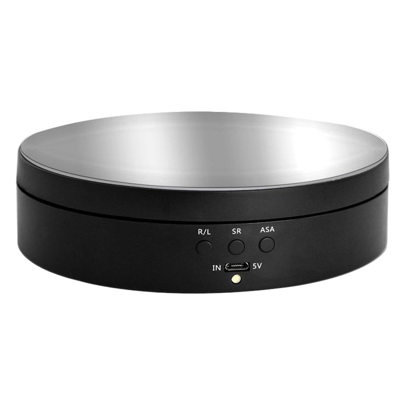 Cross-border new electric display table three-speed adjustable angle intelligent charging rotary shooting display table turntable