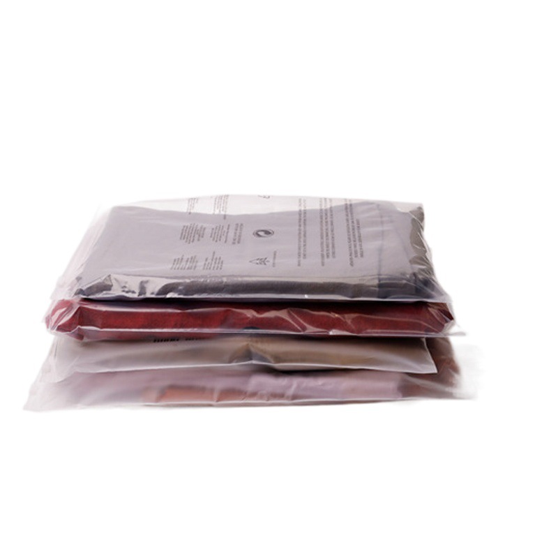 Pe Frosted Warning Label Plastic Bag Zipper Bag Clothing Packaging Self-Sealing Bag Packing Bag Sealed Zipper Type