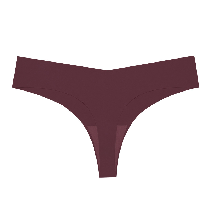 Picture of Cross-border large size sexy seamless thong women's one-piece low waist ice silk sports fitness women's underwear