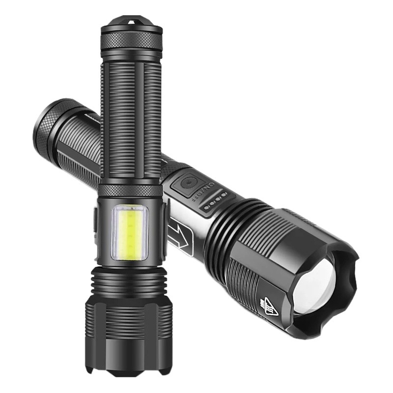 Cross-border new XHP50 strong light flashlight outdoor self-defense aluminum alloy high-power USB rechargeable strong light flashlight P70