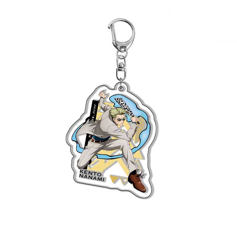 Picture of Acrylic keychain. Cursing back to battle Tiger stick Youren Fu Hei Hui nail. Zaki Wild Rose anime pendant