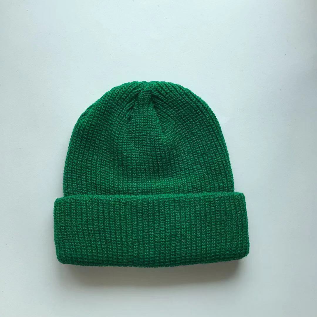 Picture of 2020 Cold Hat Men's Melon Hat Winter Women's Autumn and Winter Solid Color Watermelon Knitted Wool Hat Pullover Ski Hat