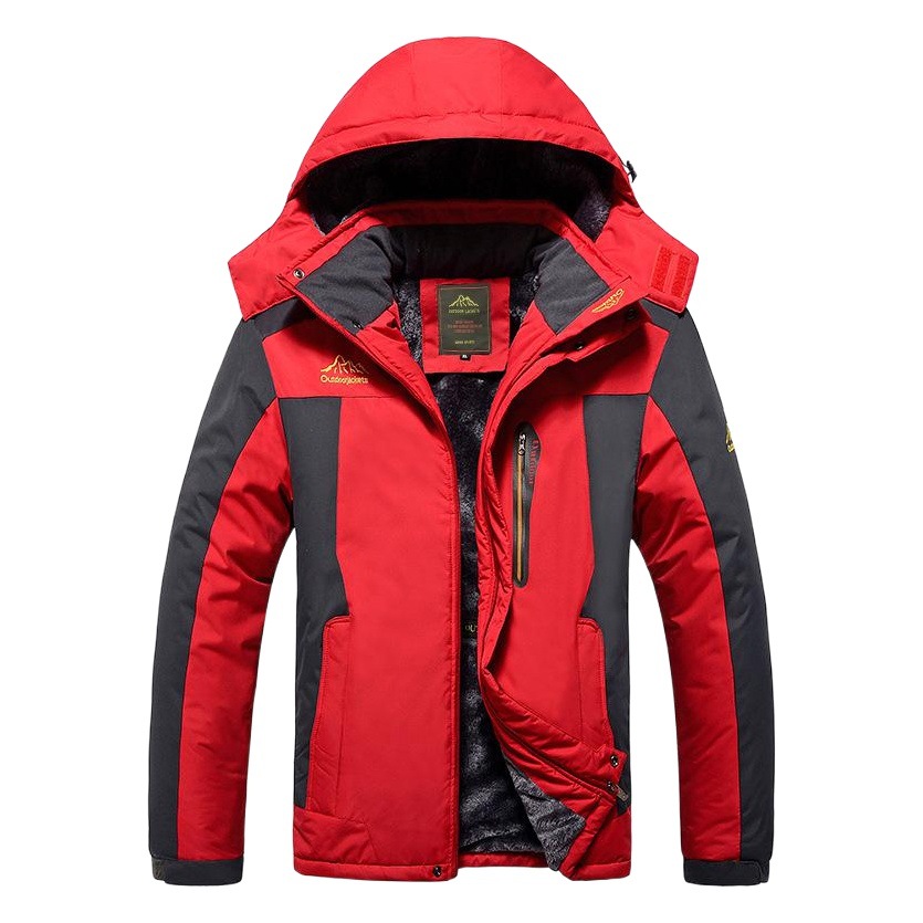 2025 Winter Jacket Men's Velvet Thickeneded Trendy Cotton Outwear Outdoor Mountaineering Clothing Cold-Resistant and Warm Large Size Fleece