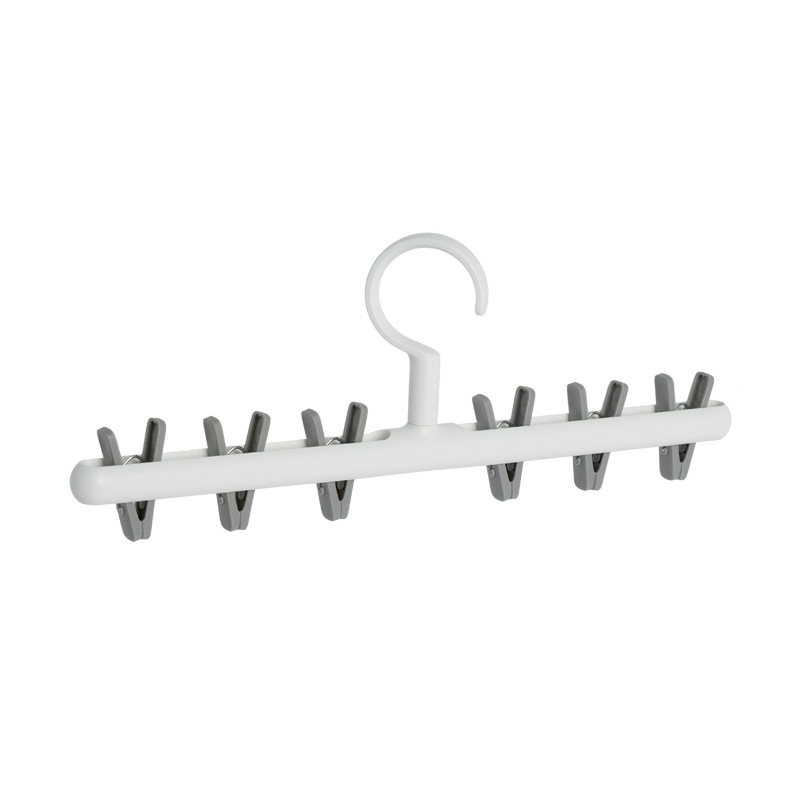Picture of Household Clothes Rack Folding Clothes Drying Rack Storage Artifact Windproof Disc Clothes Rack Multi-clip Baby Socks Rack