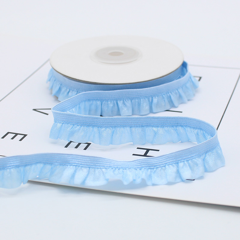 Picture of Bluebird 15mm Unilateral Auricularia Lace Ribbon Wrinkled Wrinkled Strap Ruffled Elaine Belt Baby Clothes Pet Clothes