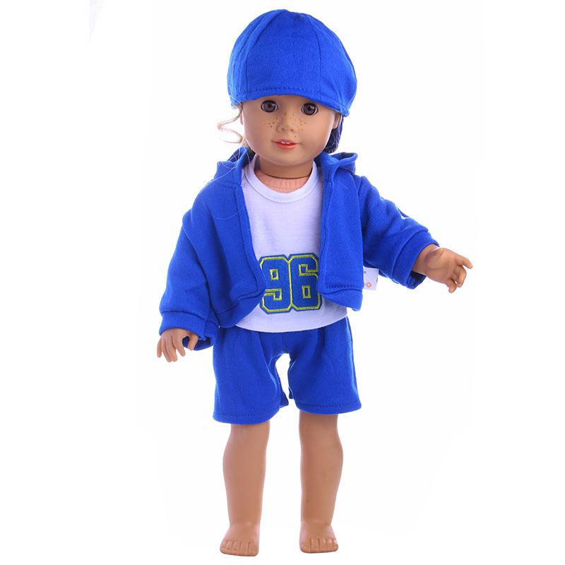 Picture of 18inch American Girl Doll Accessories Sportswear Set 43cm Xiafu Baseball Clothes Direct from Manufacturer Clothing