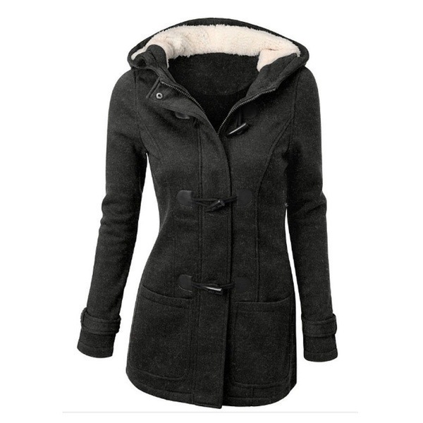 Picture of 2024 AliExpress Amazon Hooded Cotton Classic Corner Leather Buckle Coat Jacket Cotton Coat Autumn and Winter