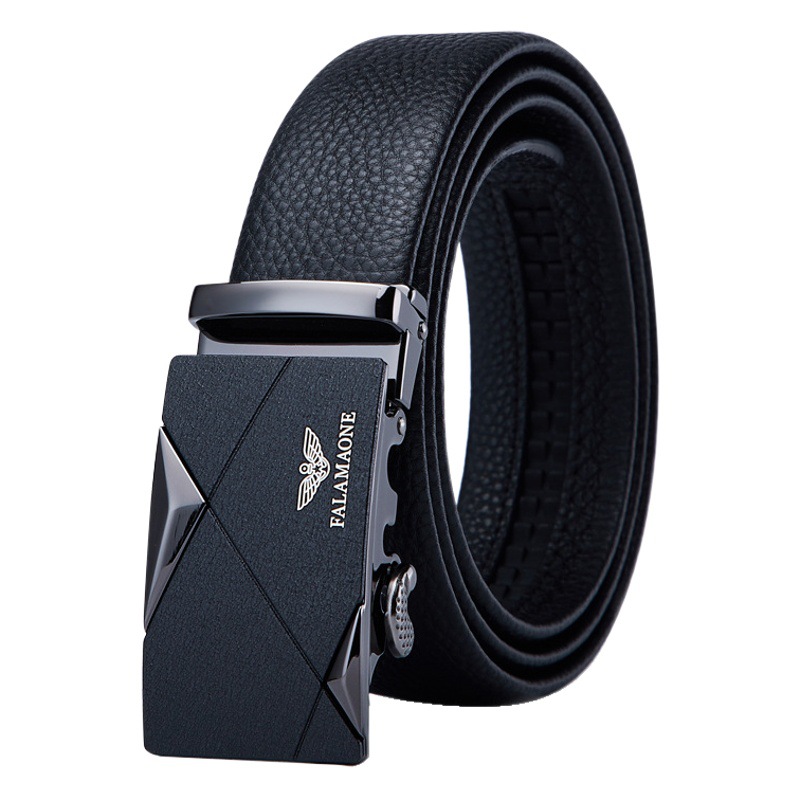 Falai Armani Belt Men's Genuine Leather Automatic Buckle for Young People Luxury 2024 New Trouser Belt Men's Fashionable Cowhide