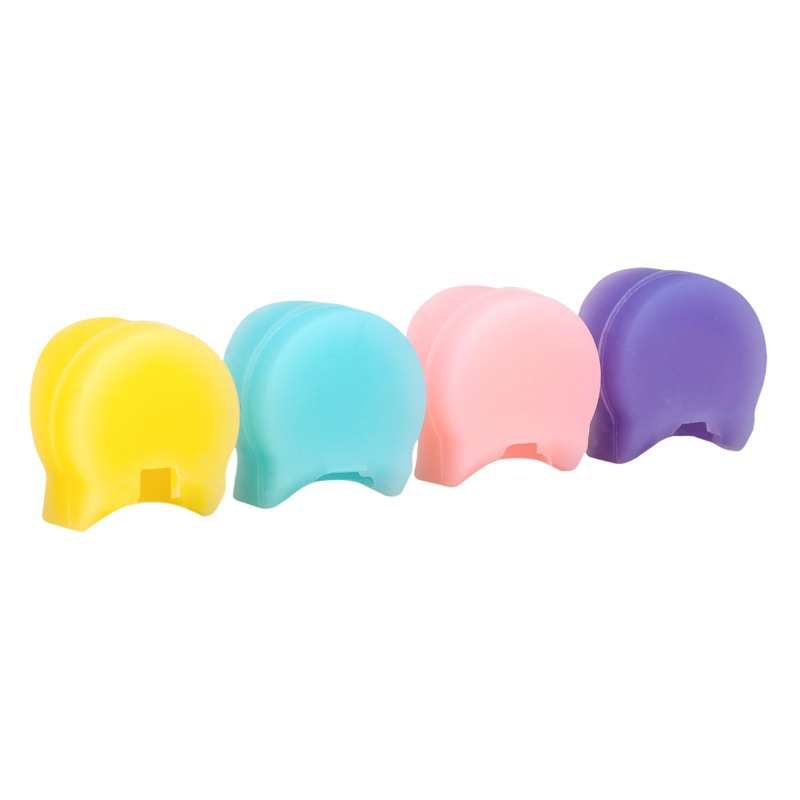 Wholesale Soft Silicone Blacktube Thumb Pad Four Pack Colorful Round Clarinet Thumb Protective Cover Blacktube Finger Pad Cover