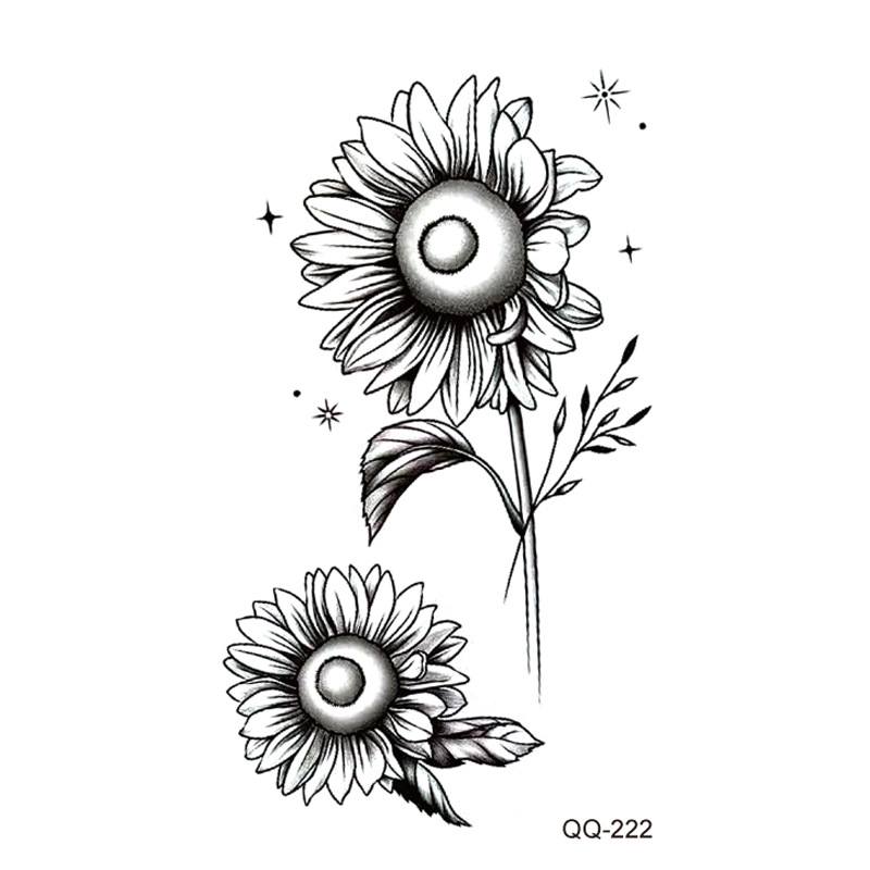 Picture of New waterproof small fresh tattoo stickers color black and white 1000 can be any combination of manufacturers wholesale