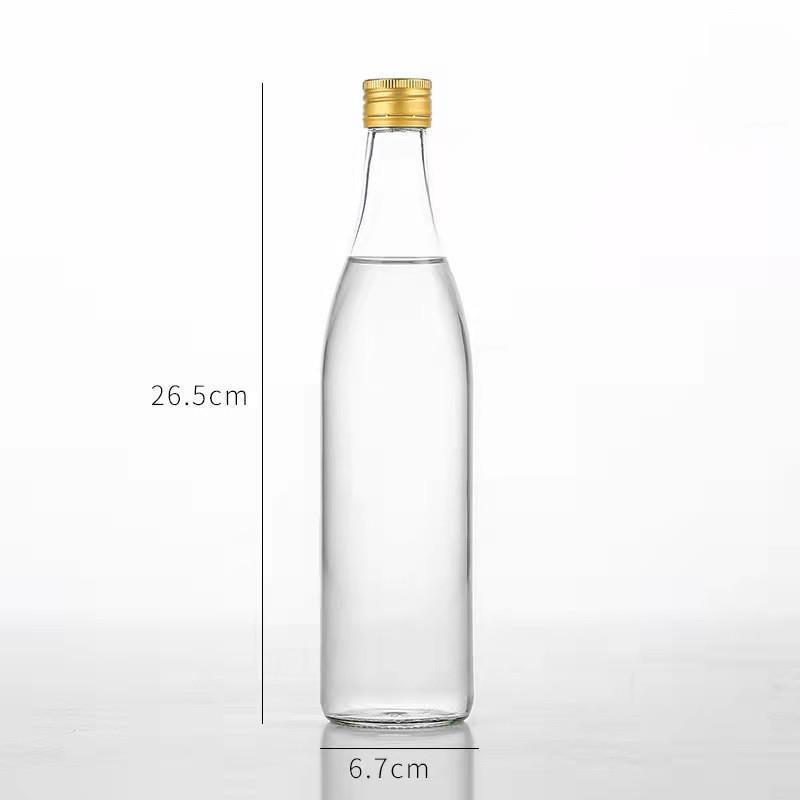 Picture of Factory in stock wholesale one Jin white wine bottle 500ml niu er same style home-brewed empty wine bottle sealed transparent exquisite