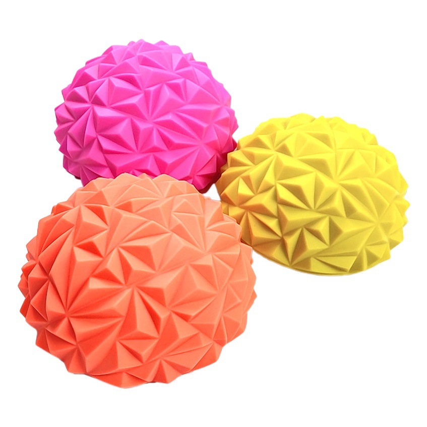 pvc pineapple ball children's sensory training semicircle ball foot balance massage ball water cube diamond pattern decompression ball