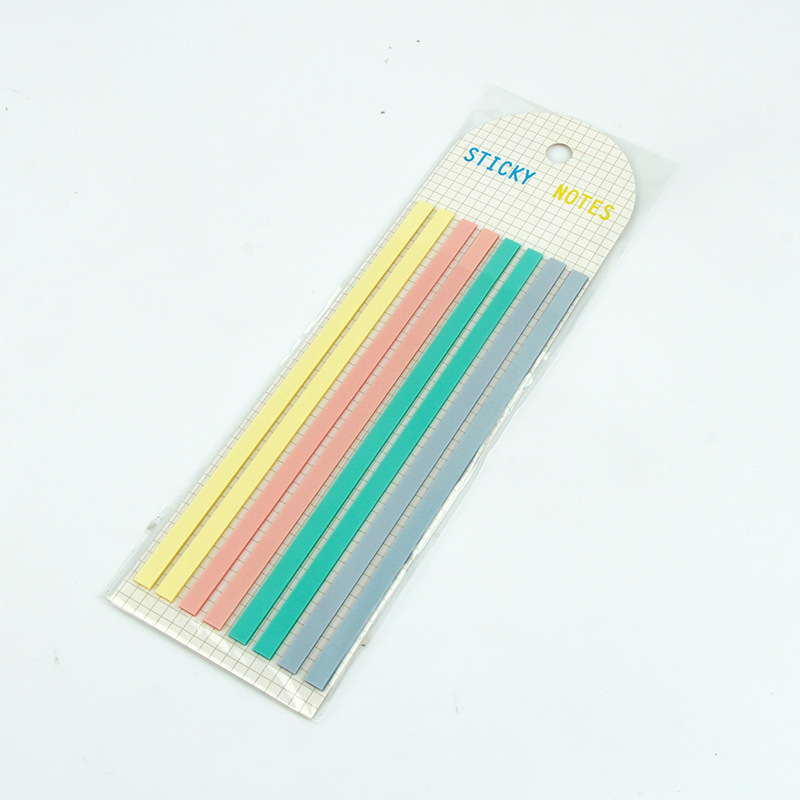 Picture of PET Extremely Slender Index Sticker Fluorescent Extended Waterproof Post-it Sticker Translucent Marker Sticker