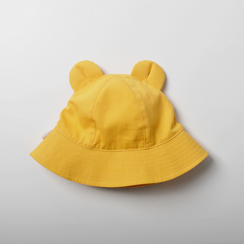 Picture of moinmlon spring and summer Korean children's sunshade basin hat cute ears baby sun hat baby cotton cloth hat