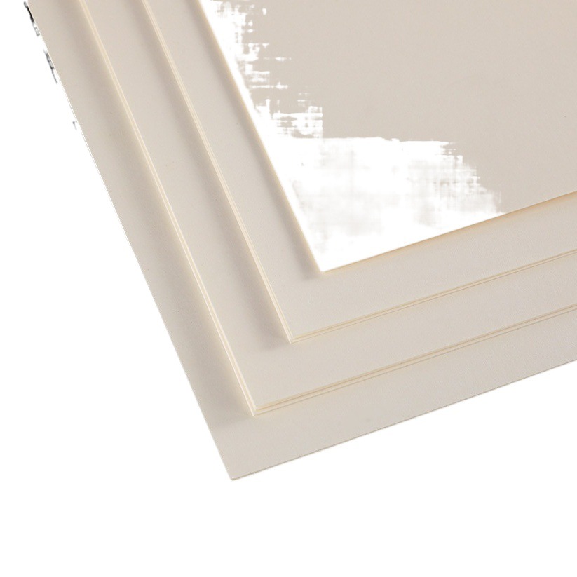 Manufacturer Gaosong Ivory Card Thick Multi-Gram Weight Cup Paper Printing Tag Light Rice Natural Color Kent Paper Canvas Impermeable