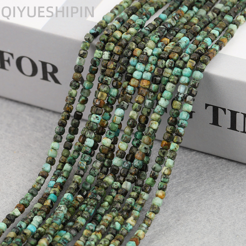 Picture of 2.5mm cube sugar loose beads African pine cube sugar semi-finished products wholesale cut small beads diy natural stone loose beads