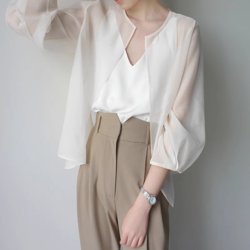 Picture of Foreign-style Sun Protection Cardigan Top Women's Summer New Outer Shawl Air Conditioning Blouse