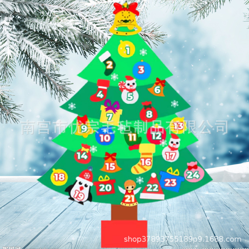 Picture of In stock cross-border felt Christmas tree three-dimensional diy Christmas tree splicing Christmas tree New Christmas decorations