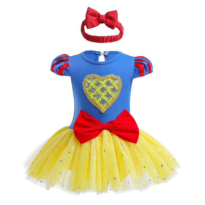 Picture of Halloween Children's Clothing, Short-Sleeved Pullover, Baby Baby Hooded Princess Jumpsuit, Romper Dress