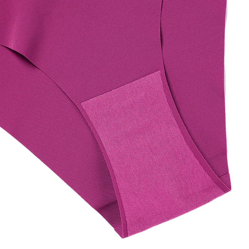 Cross-border sexy plus size V-shaped briefs women's one-piece seamless ice silk cotton crotch antibacterial ladies underwear wholesale