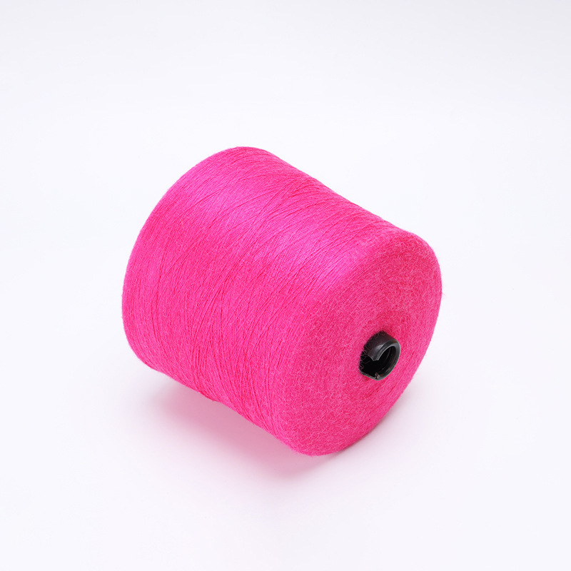 Picture of Low Ratio Spun Silk Wool Yarn Blended 5 Wool 5 Spun Silk 20 Nylon 20 Viscose 50PTT Mulberry Silk Blended Yarn