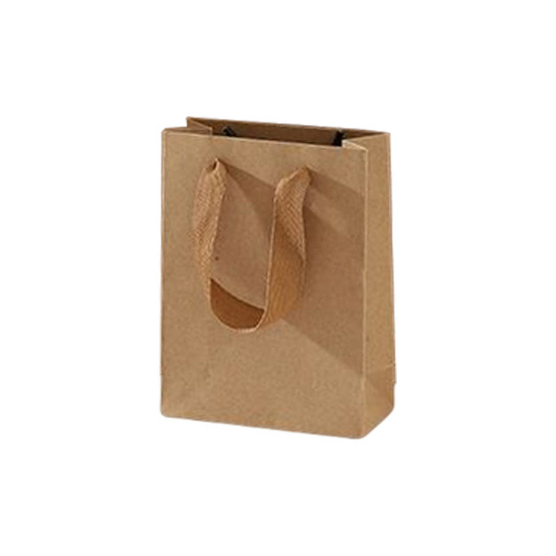 Picture of Vertical large Kraft paper bag handbag advertising take-out packaging gift clothing store milk tea shop logo
