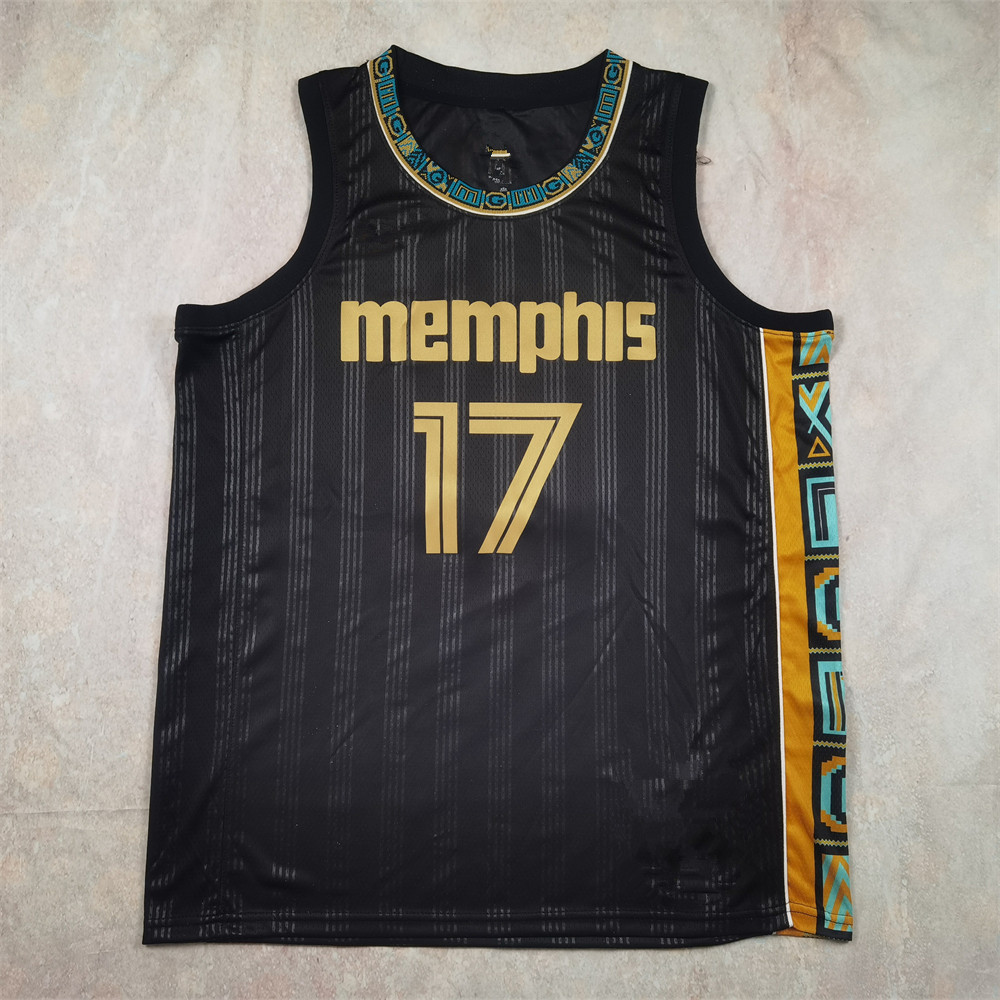 Grizzlies City Edition Hot Press 21 Black Basketball Jersey Vest 17# Hecun Yong Hui Yuki Kawamura