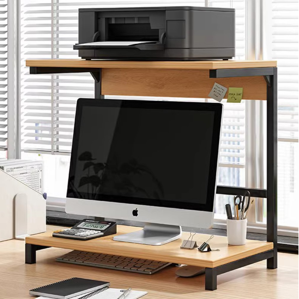 Computer Elevated Monitor Bracket Base Bracket Desktop Bookshelf Desk Storage Printer Storage Shelf