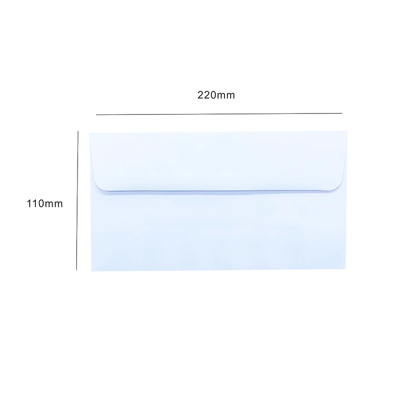 Picture of White Greeting Card Invitation Letter Wedding Invitation Envelope Thickened Plain Color Retro Western Style Invitation Card Kraft Paper Envelope Bag