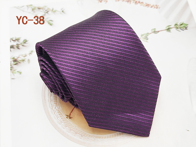 Picture of Business Casual Men's Tie Polyester Silk Twill Black Red Suit Accessories 8cm Hand Tie Solid Color Tie