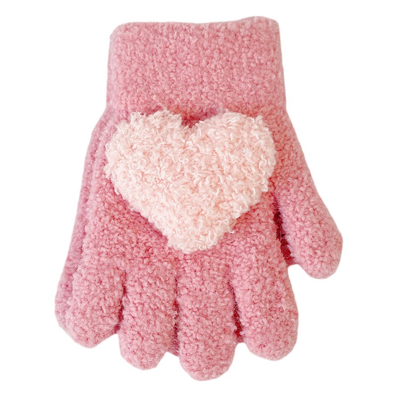 Baby gloves winter days children 1 year old 2-3 years old warm windproof cute five fingers baby fingers boys and girls