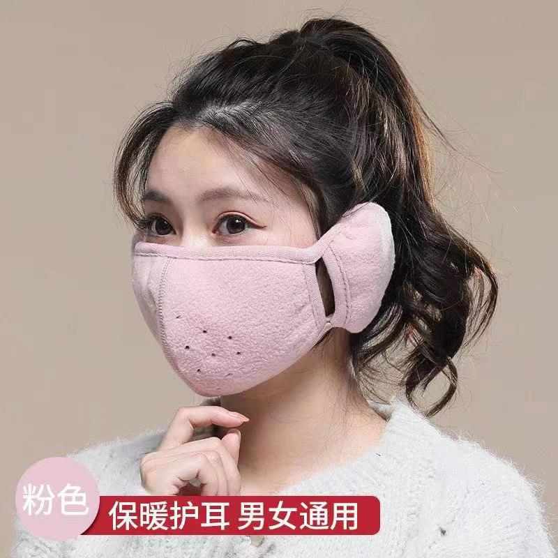 Picture of Anti-freezing Ear Protective Warm Mask Two-in-One Thickened Cold-proof Windproof Breathable Three-dimensional Washable Universal Warm Mask