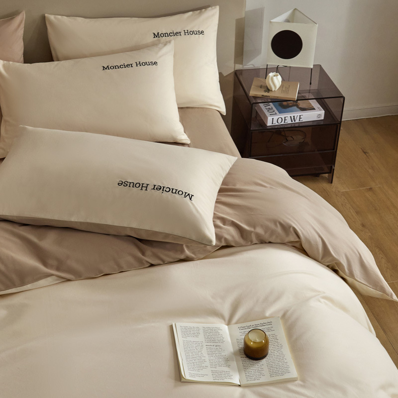 Picture of Light luxury cotton sanding four-piece set thickened high quality 100 cotton autumn and winter wholesale bed linen bedding