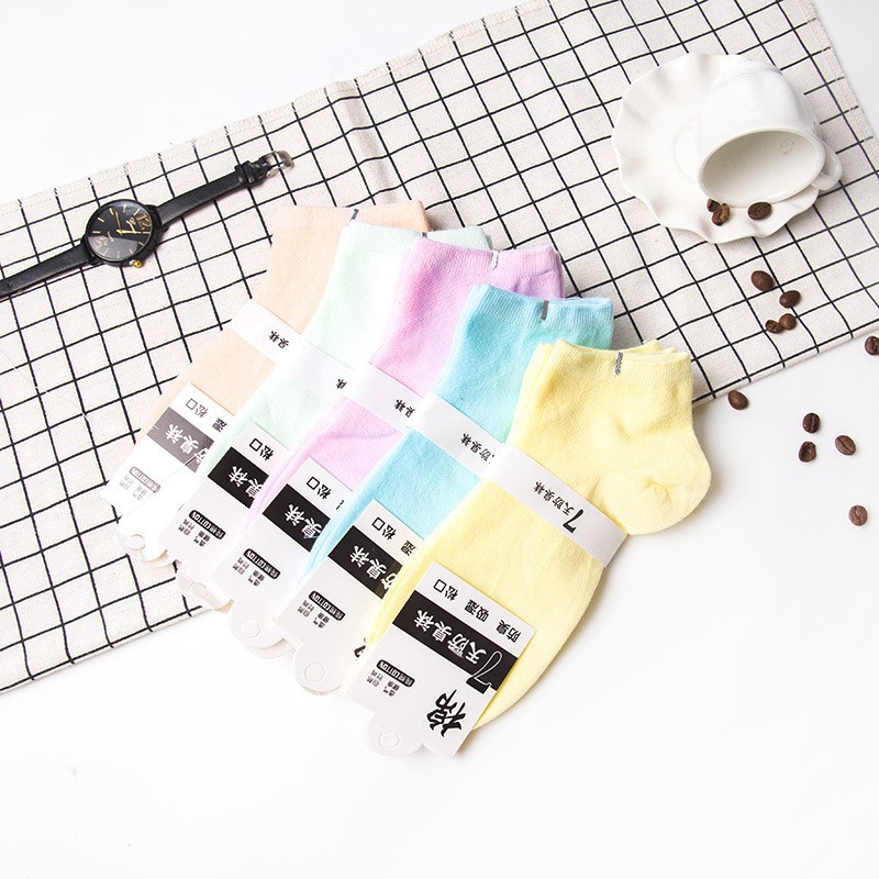 Women's Boat Socks, Low-Cut, Shallow Mouth, Non-Falling, Pure Color, Black, White and Gray Floor Socks, Cotton Socks, Affordable Street Stalls, Wholesale Price, Invisible