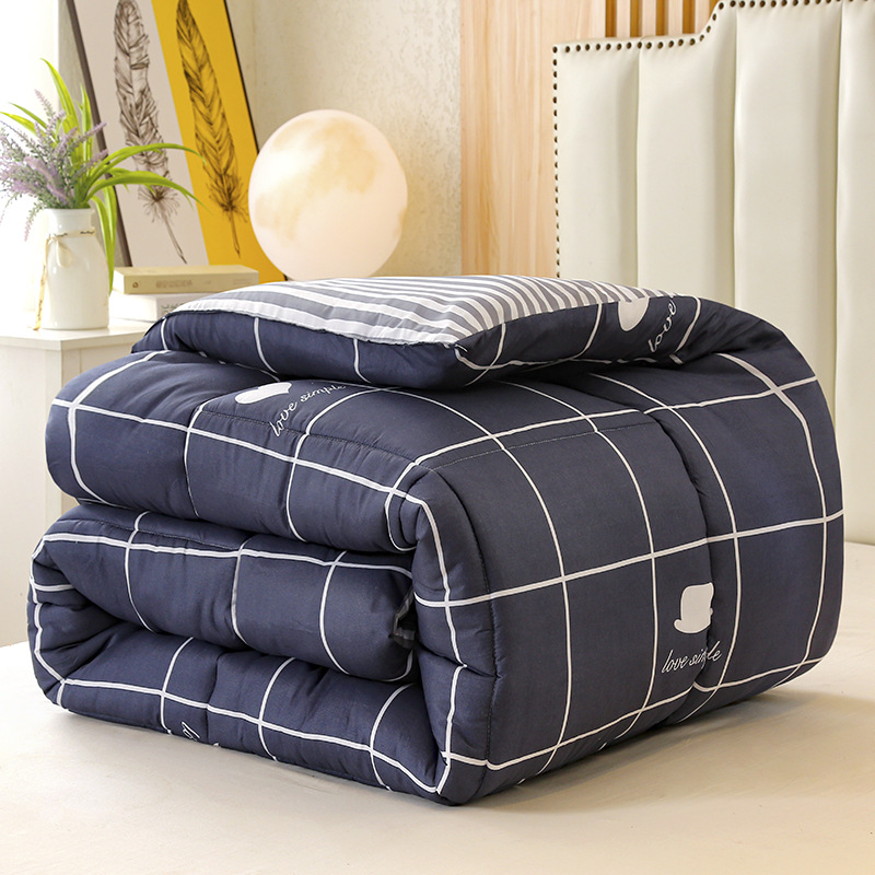 Picture of Factory wholesale cotton quilt 8kg 6 winter quilt core student dormitory single quilt double bedding padded warm four seasons quilt